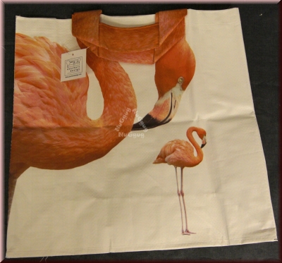 Einkaufstasche Flamingo, 40 x 40 x 15 cm, pink, von esschert design