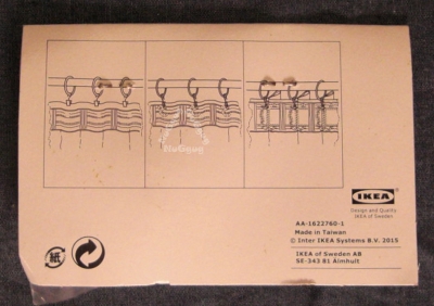 SYRLIG Klammern und Haken für Gardinenringe 25 mm, 10 Stück, von Ikea