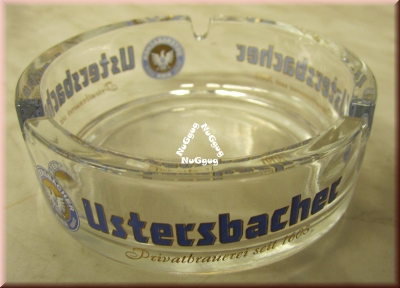 Aschenbecher "Ustersbacher Bier", Glas,