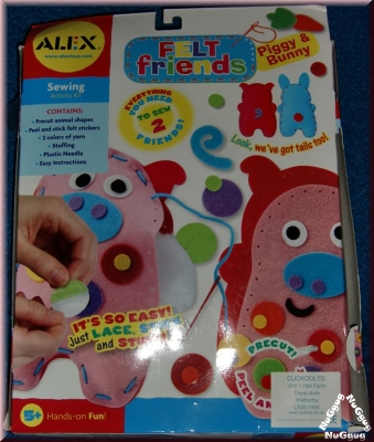 Felt Friends Piggy & Bunny, Filz-Freunde Bastel-Set