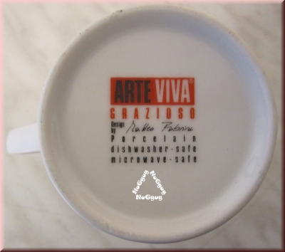 Kaffeepott gestreift von Arte Viva Grazioso, Design by Matteo Fabrini, Kaffeetasse