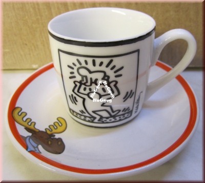 Espressotasse "Keith Haring Style-No. 4" mit Untertasse, Mokkatasse