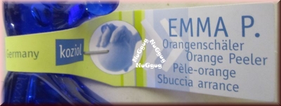 Koziol Orangenschäler Emma P.., transparent blau