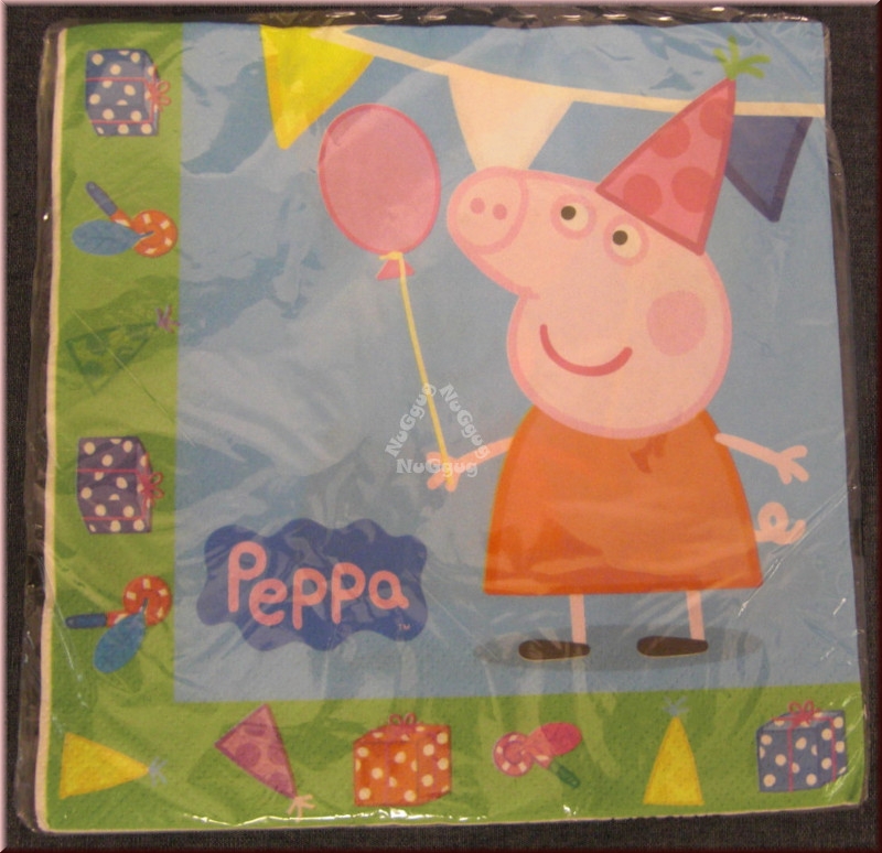 Servietten von Verbetena, "Peppa Wutz", 20 Stück