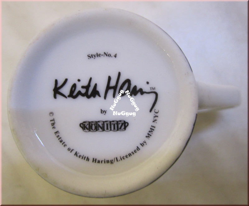 Espressotasse "Keith Haring Style-No. 4" mit Untertasse, Mokkatasse