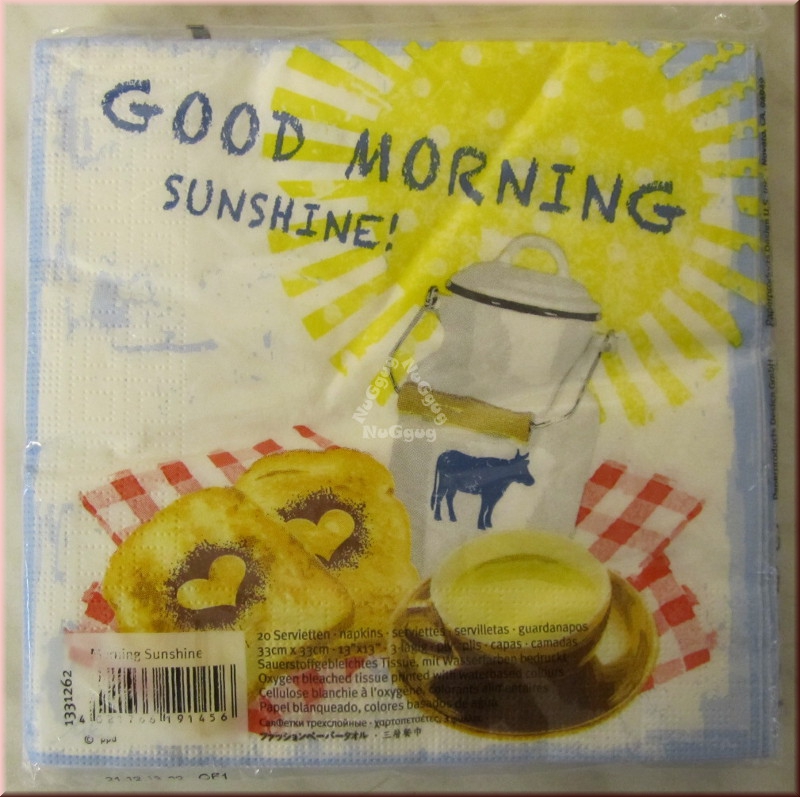 Servietten "Good Morning Sunshine", 20 Stück