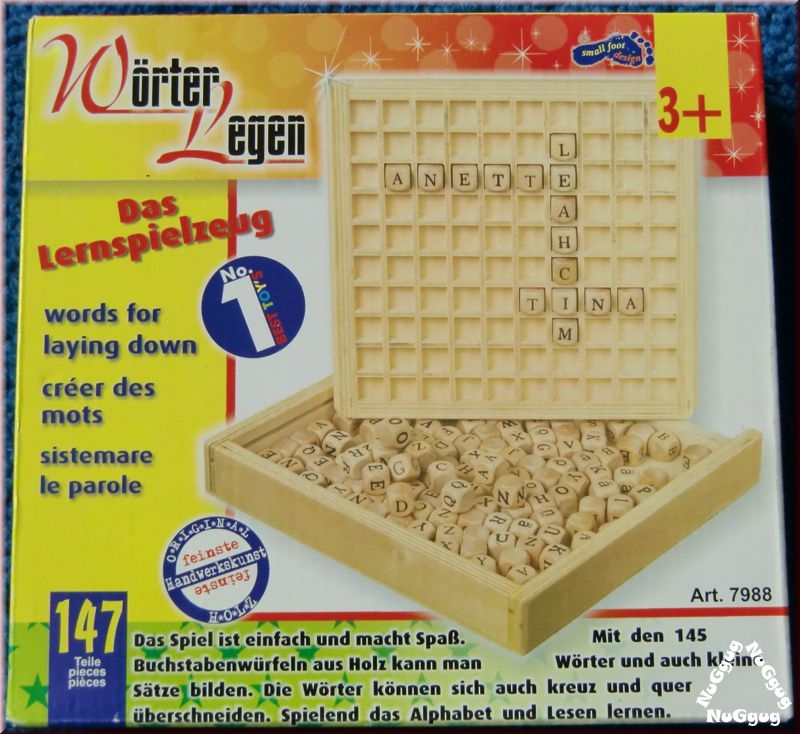 Wörter legen. Holzspielzeug